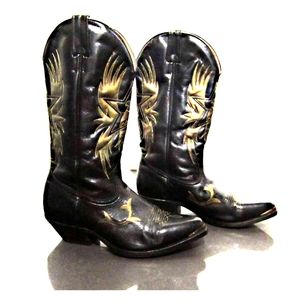 Boulet Western cowboy biker boot size 8 M/10 W